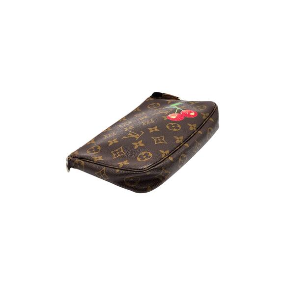 Louis Vuitton 2005 Takashi Murakami Monogram Cherry Pochette Accessoires Clutch - Picture 3 of 7
